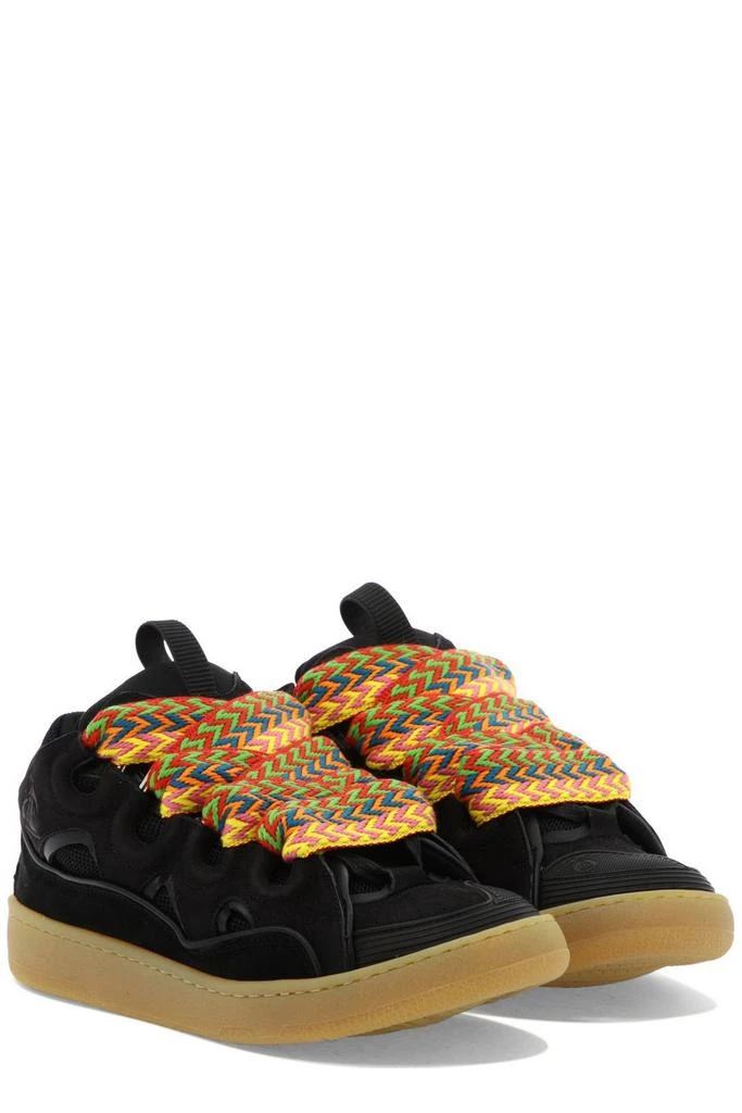 Lanvin Lanvin Curb Panelled Lace-Up Sneakers 3