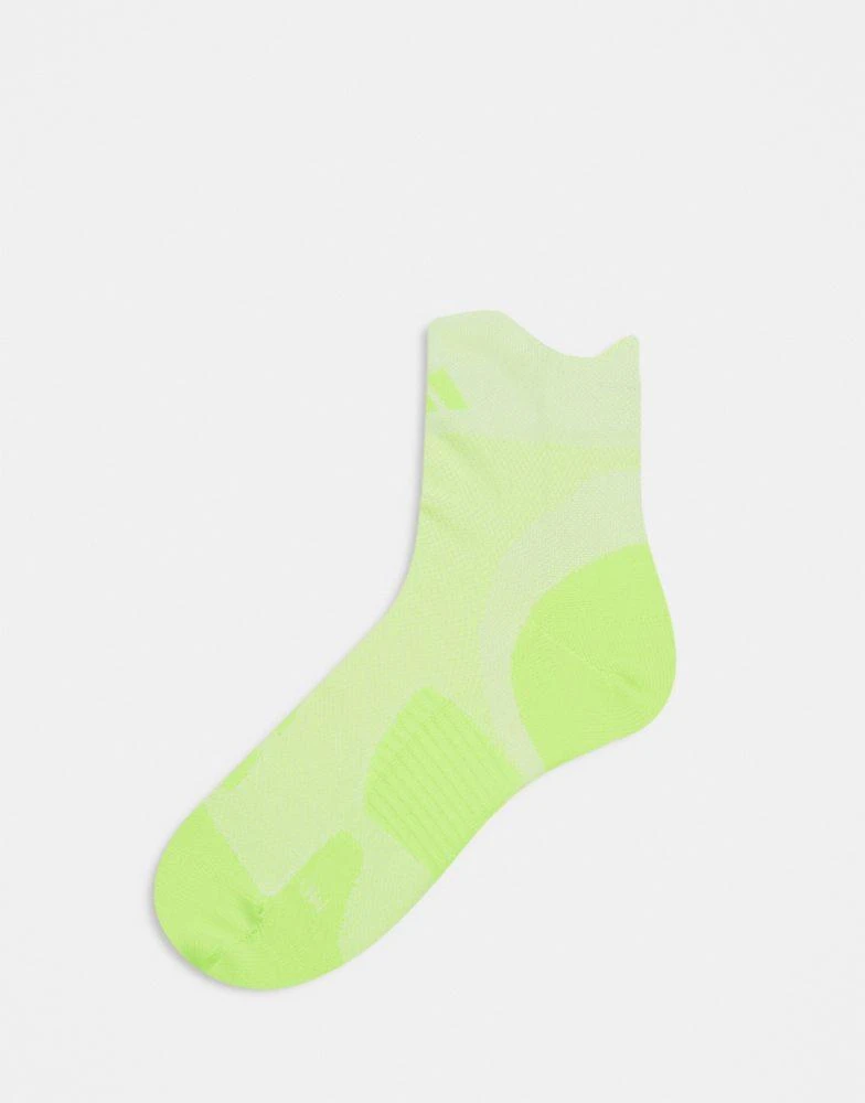 Adidas adidas Running Adizero socks in neon green 1