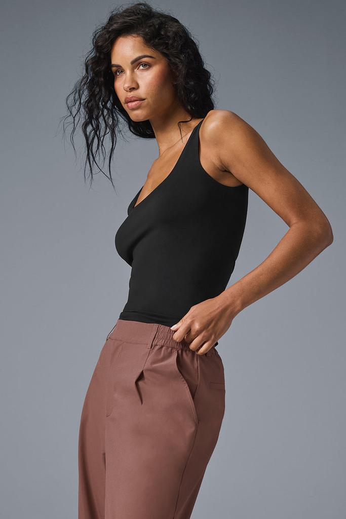 Alo Sheer Glow Tank - Black - Lingerie - Free Shipping