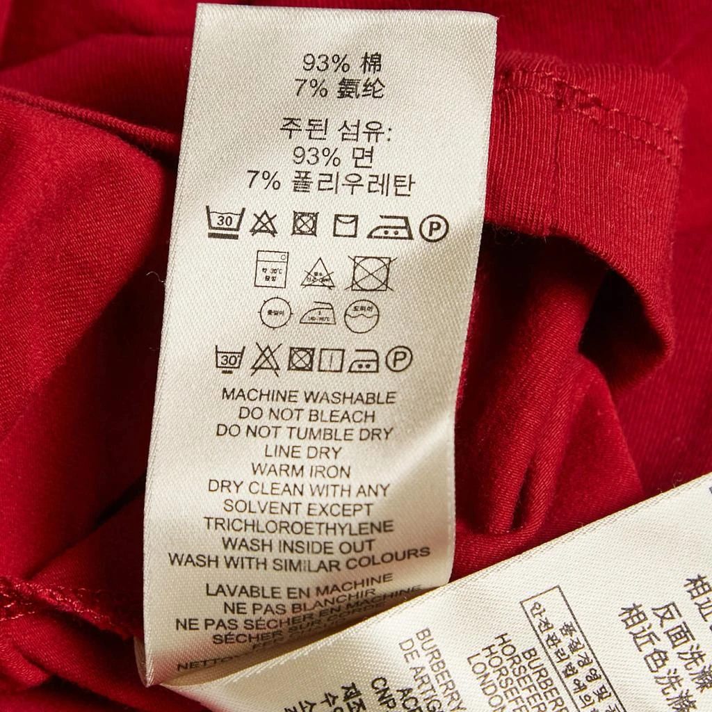 Burberry Burberry Brit Red Jersey Crewneck T-Shirt XS 5