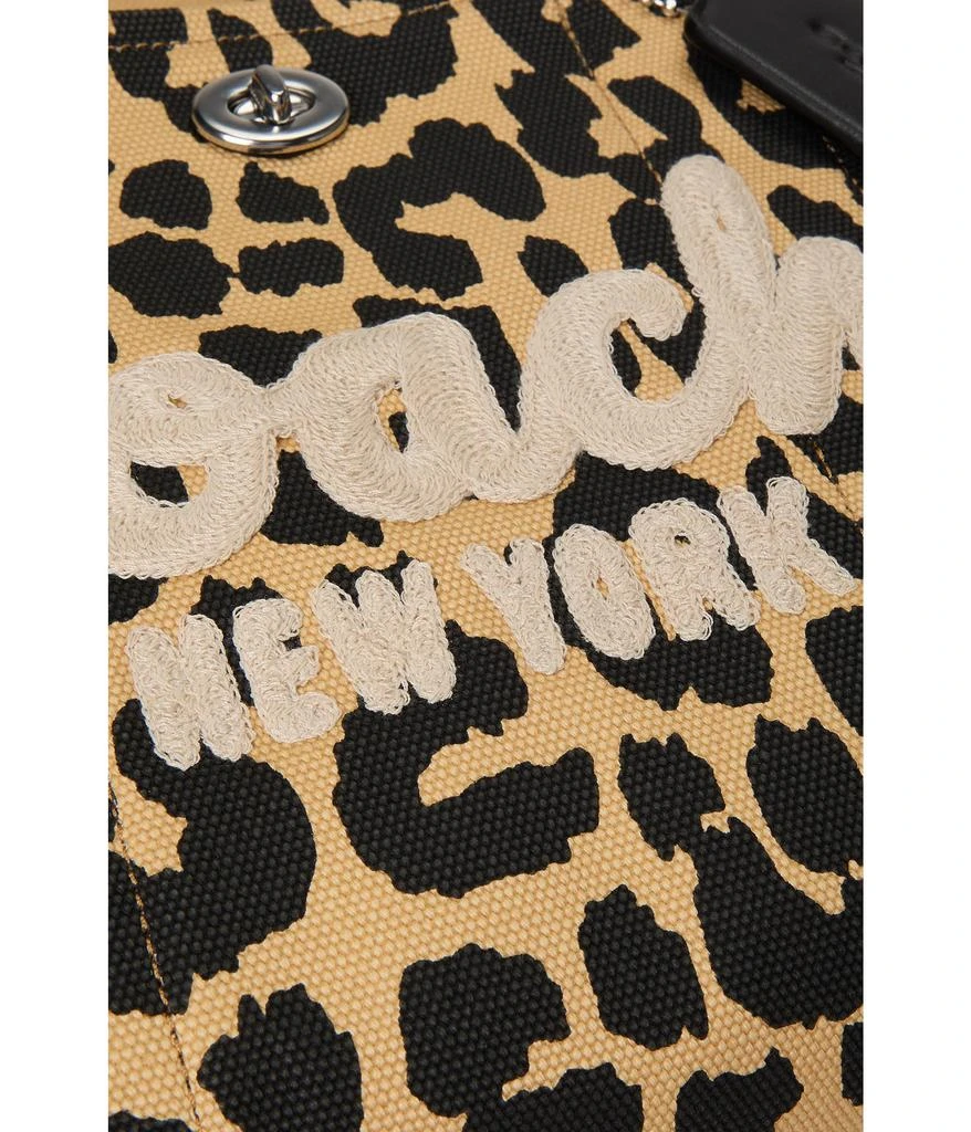 Coach Cargo Tote with Leopard Print 4