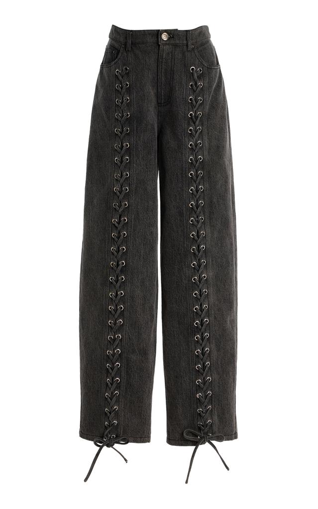 パンツ ROTATE BIRGER CHRISTENSEN Logo joggers Black ROTATE Birger Christensen ROTATE Logo Embroidered Sweatpants