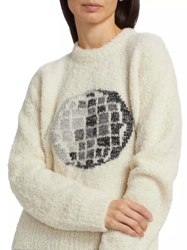 Lingua Franca Hand-Knit Disco Ball Sweater 6