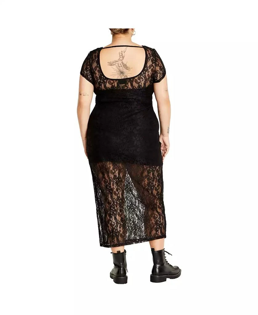 City Chic Plus Size Cassie Lace Maxi Dress 2