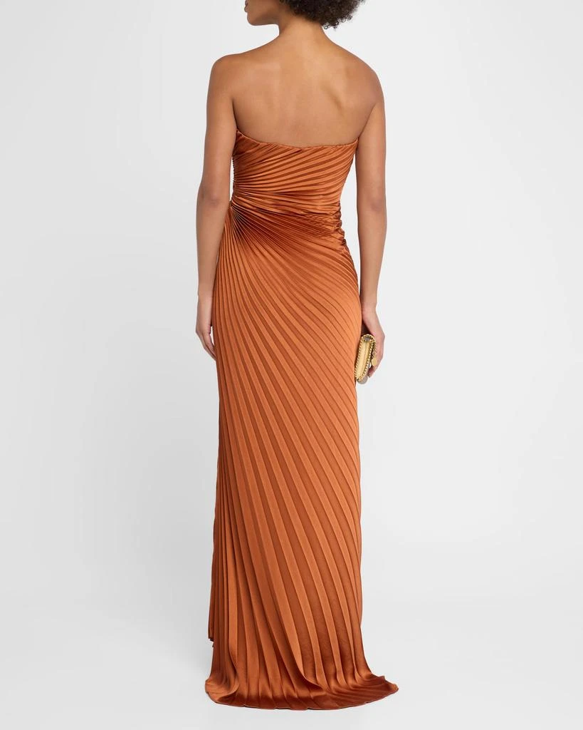 A.L.C. Layla Pleated Strapless Gown 3