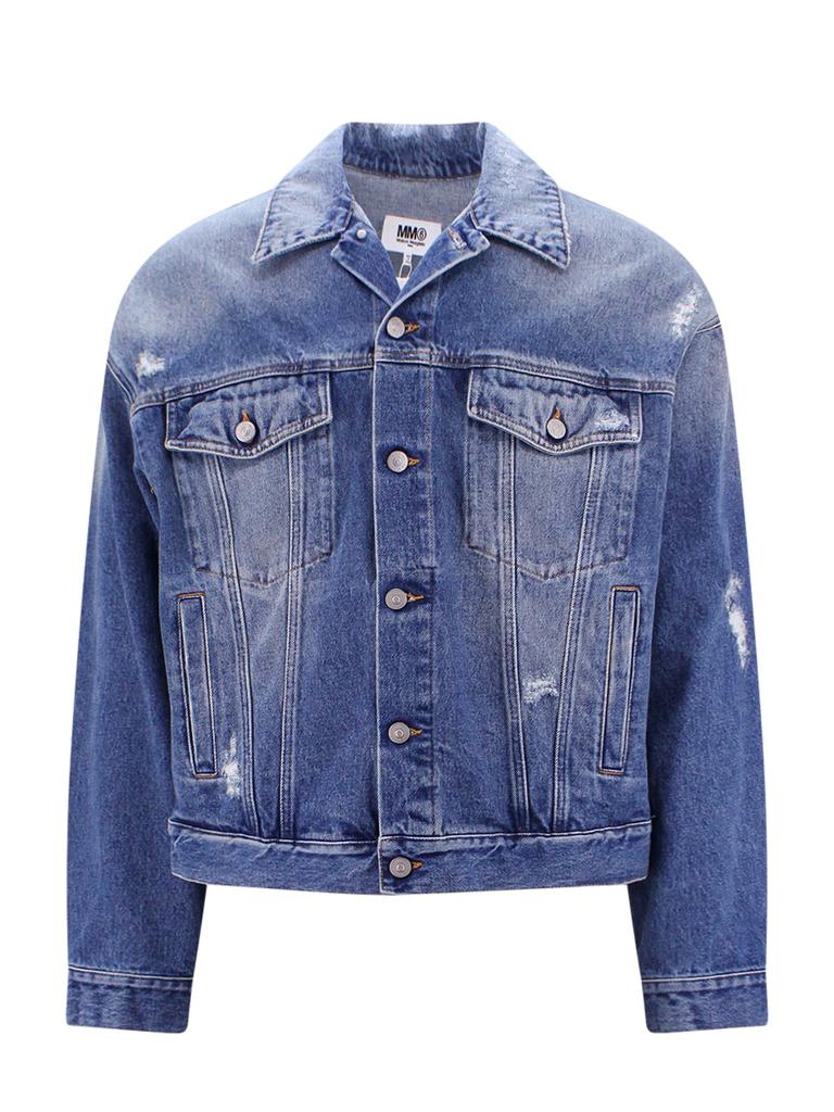 MM6 Maison Margiela MM6 Maison Margiela Ripped Effect Denim Jacket