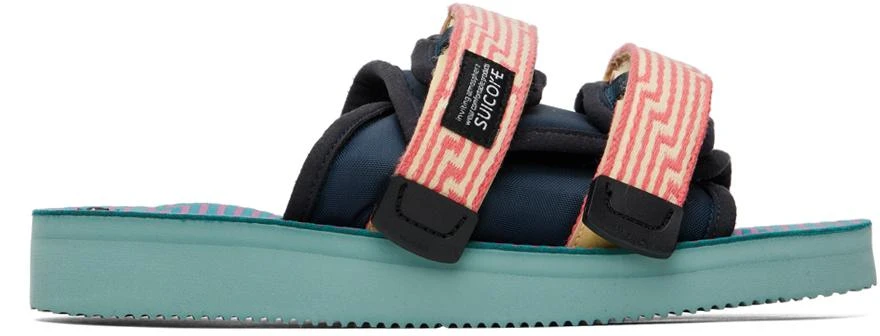 Suicoke Yellow & Pink MOTO-JC01 Sandals 1