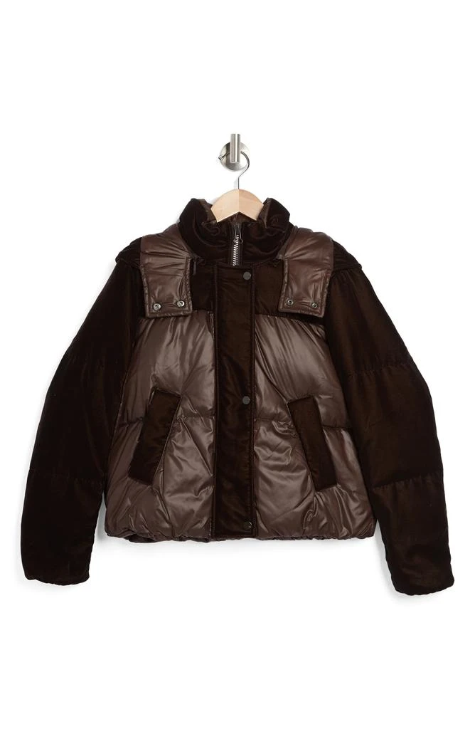 Andrew Marc Hooded Quilted Down Puffer Jacket 4