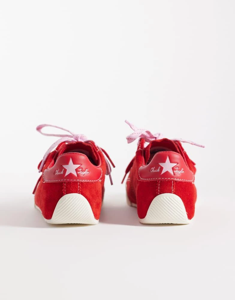 Converse Converse Chuck Taylor Lo trainers with double lace in red 3