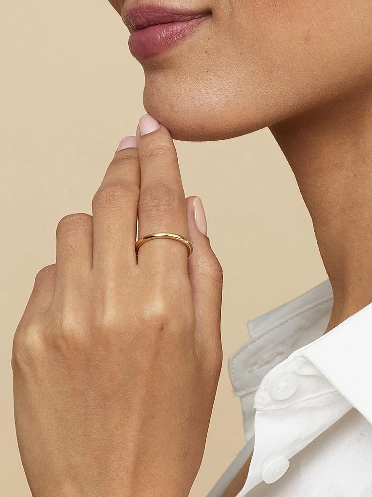 Oradina 14K Yellow Solid Gold Everything Ring 3