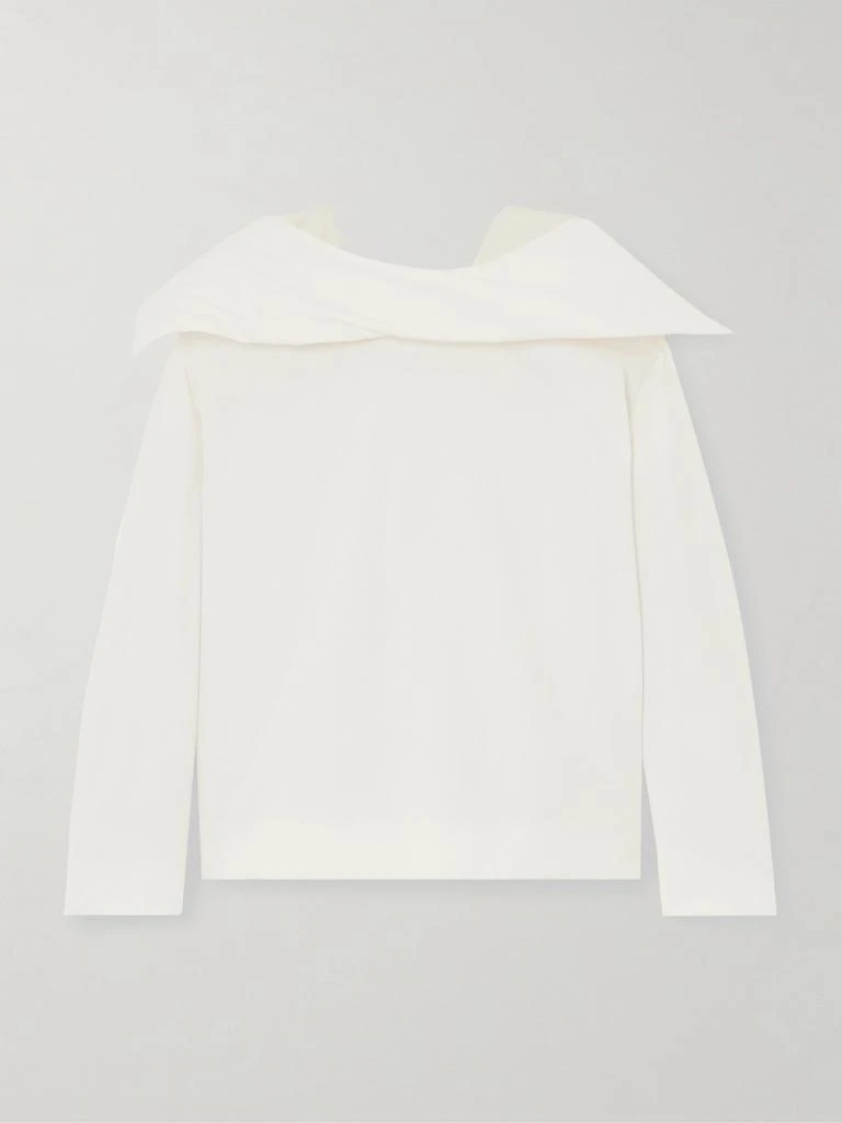 Carven 带填充物真丝电力纺女衫 1