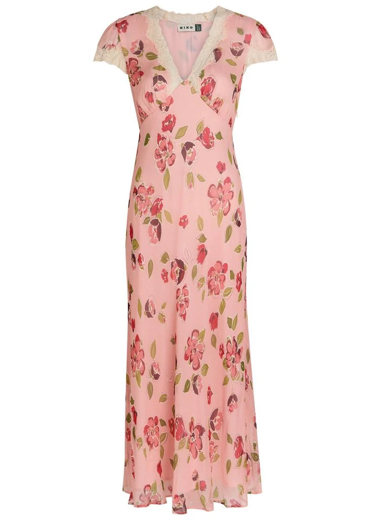 chinese dress ladies Clarice Linen Midi Dress in Black