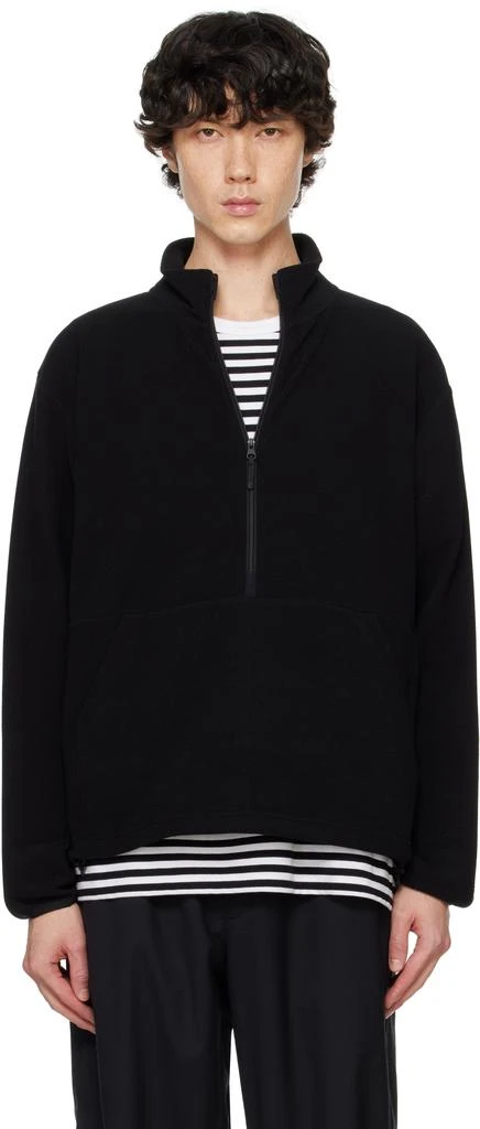 Goldwin Black POLARTEC Power Stretch Half Zip Sweatshirt 1