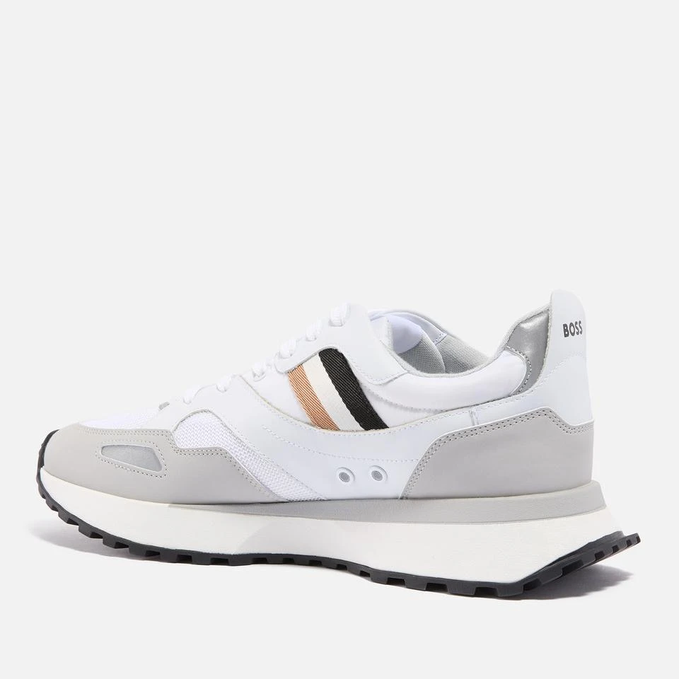 Hugo Boss BOSS MEN'S TITANIUM MESH AND SUEDE SPORTY TRAINERS 2