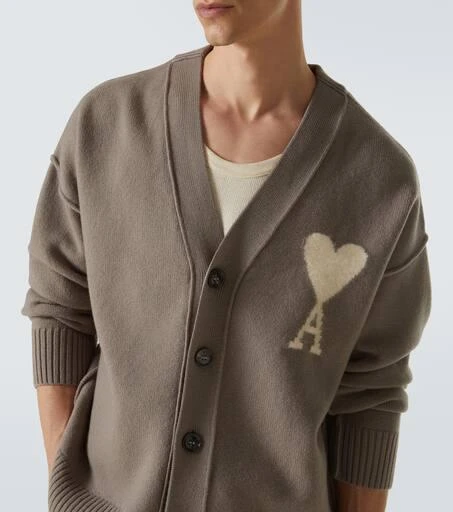 AMI Ami De Cœur virgin wool cardigan 5