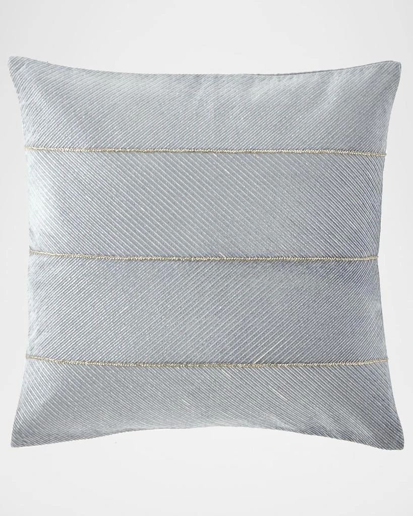 Callisto Home Velvet Decorative Pillow, 22"Sq.