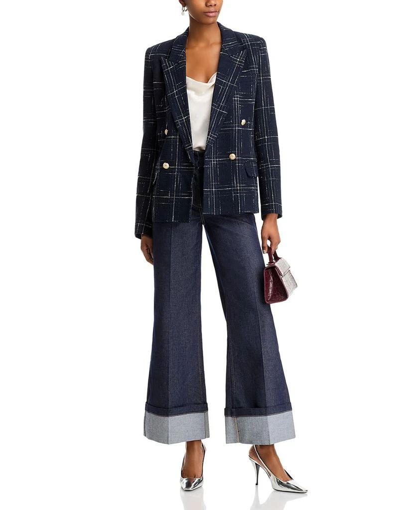 Generation Love Maverick Windowpane Tweed Blazer 2