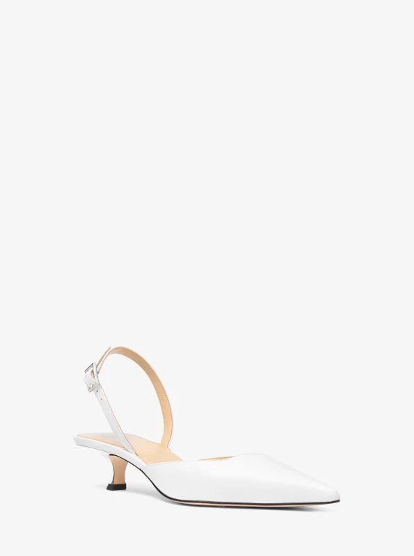 michael_kors Luna Leather Slingback Kitten Pump 1