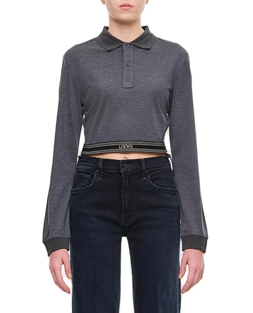 Loewe Loewe Long Sleeved Cropped Polo 1