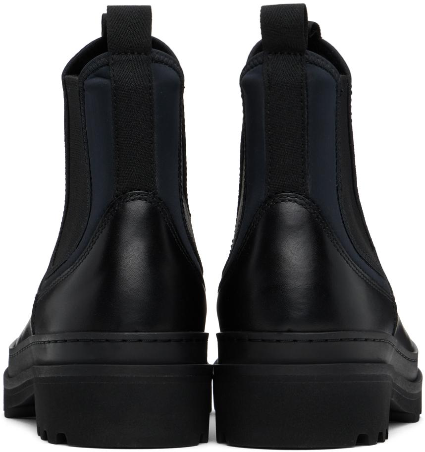 A.P.C. Black Adrien Chelsea Boots
