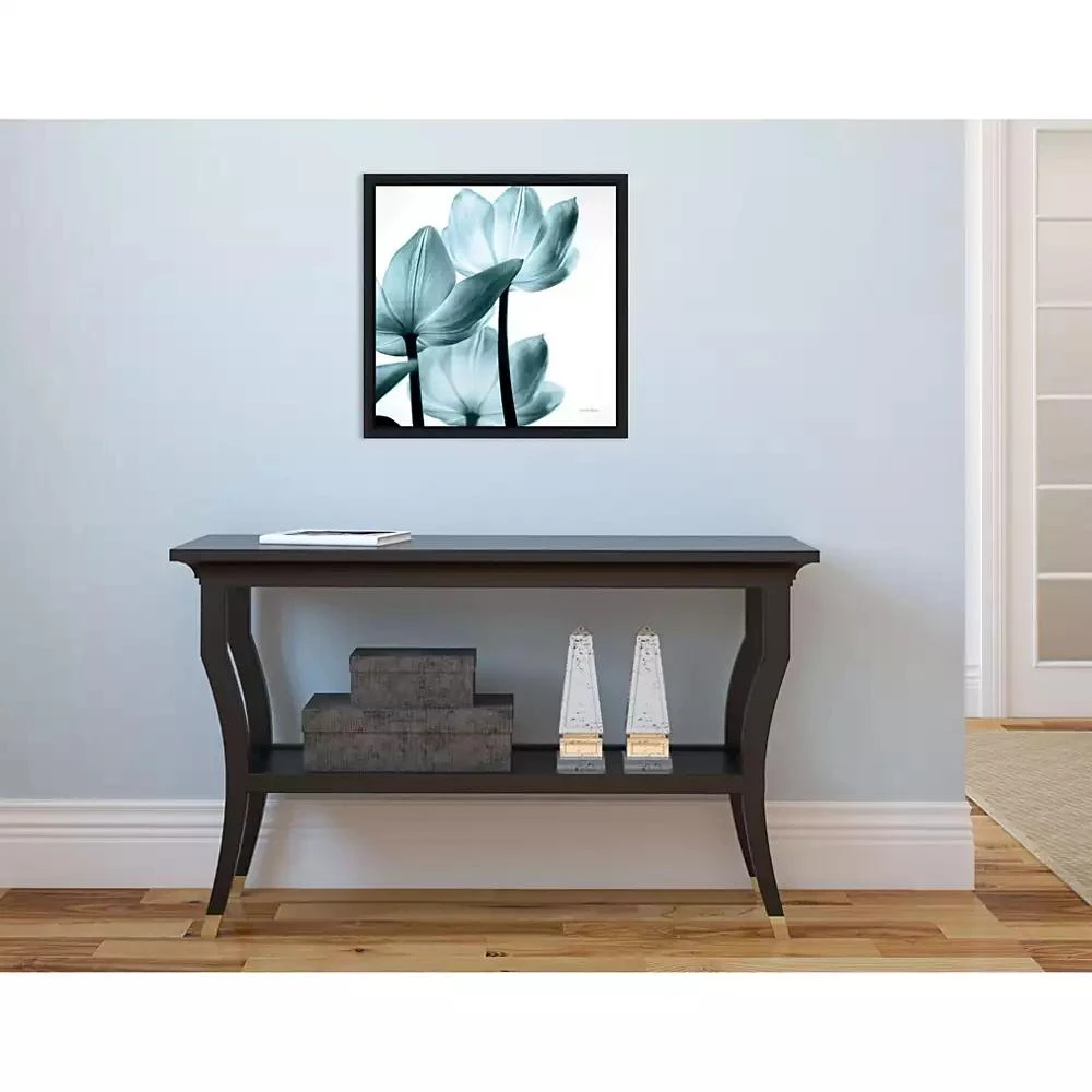 Amanti Art Translucent Tulips III Aqua by Debra Van Swearingen Canvas Framed Art 4