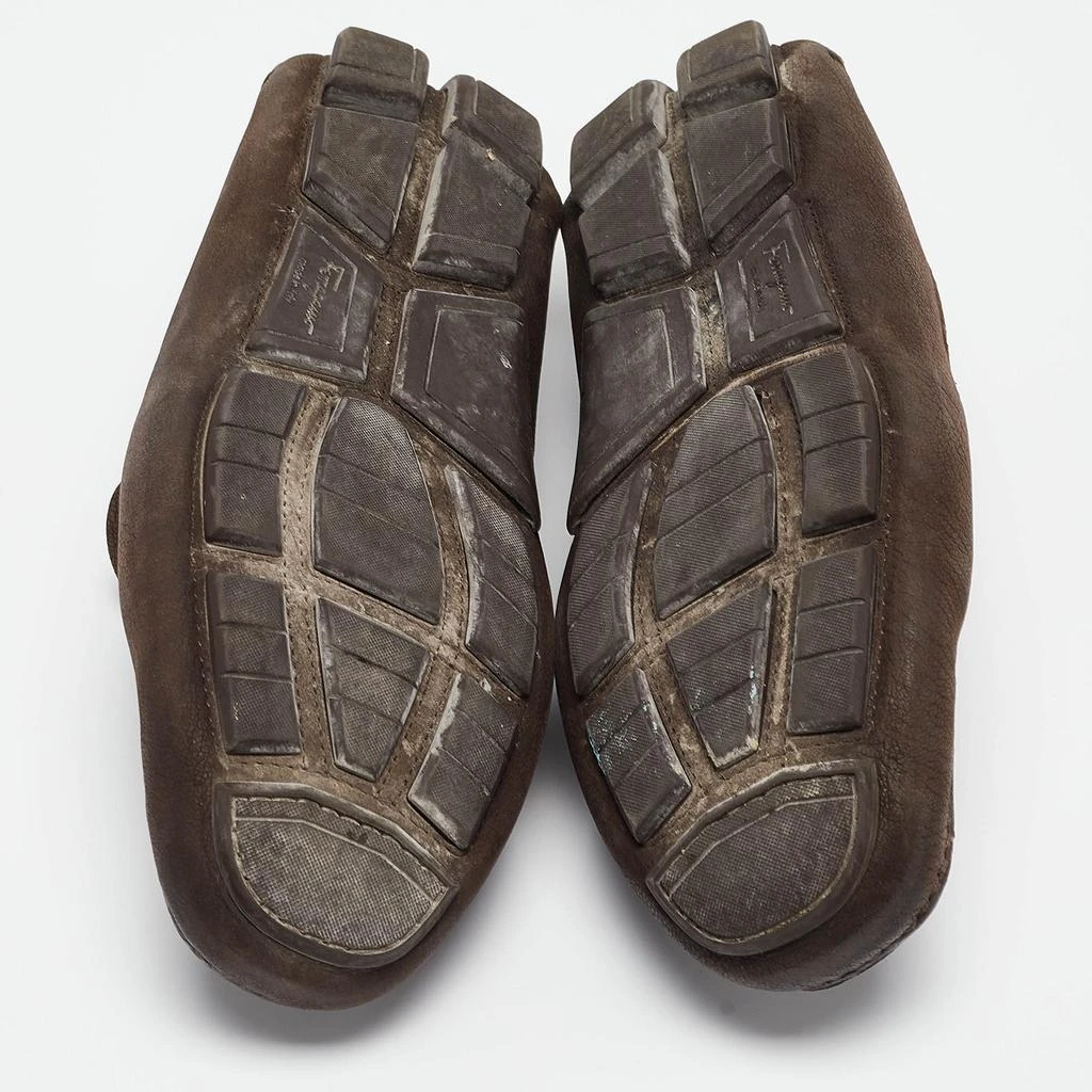 Salvatore Ferragamo Salvatore Ferragamo Brown Nubuck Leather Sardegna Loafers Size 40 6