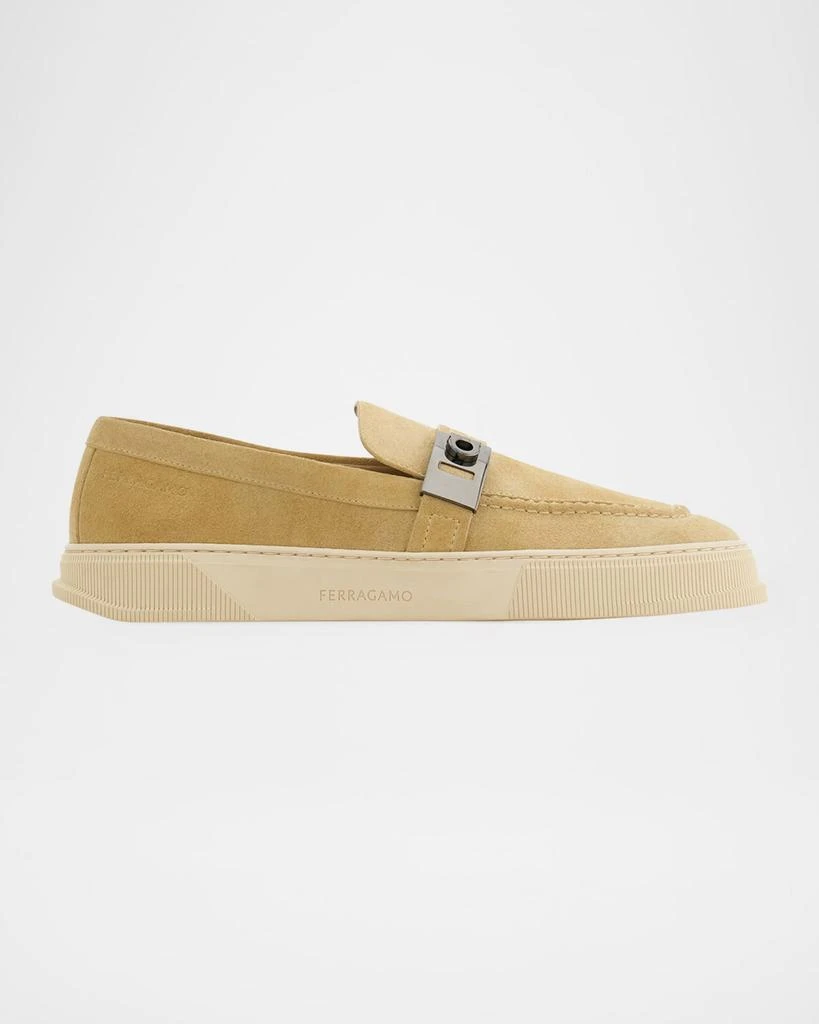 Salvatore Ferragamo Men's Brad Suede Slip-On Sneakers 1