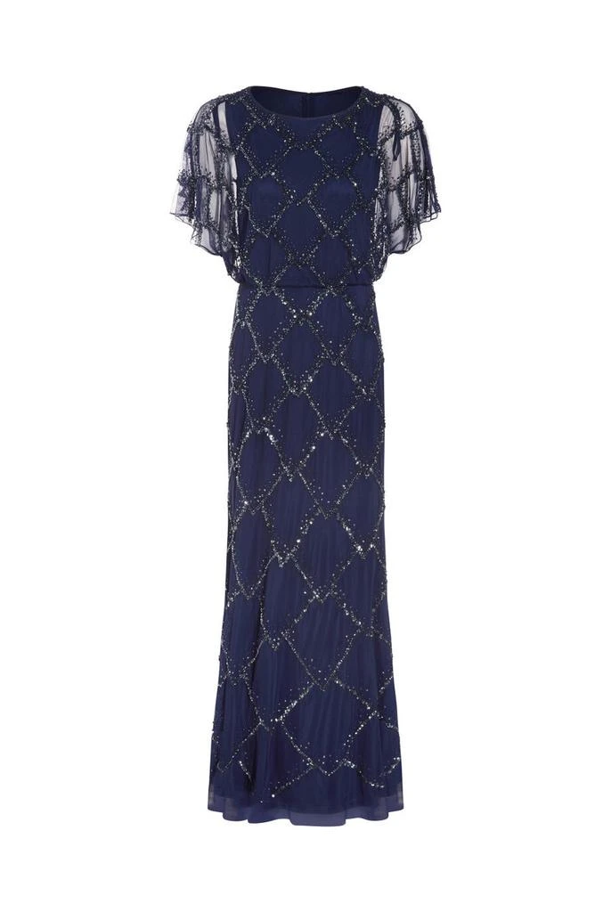 Adrianna Papell Beaded blouson gown 1