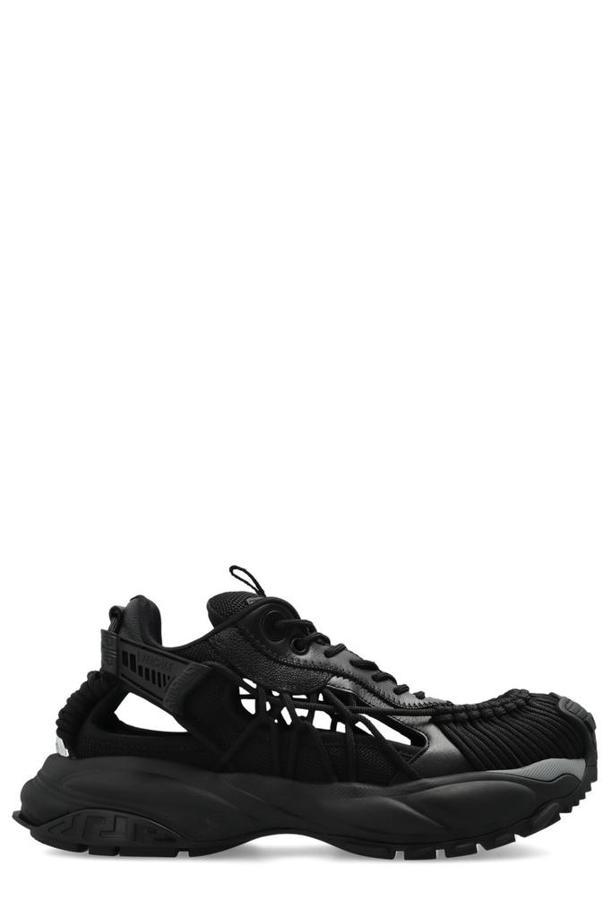 靴 Versace Mercury M_VS_01 BLK Shop Versace Mercury M-VS-01 Lace-Up Sneakers on Sale at