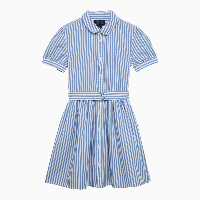 Ralph Lauren Blue and white striped cotton dress
