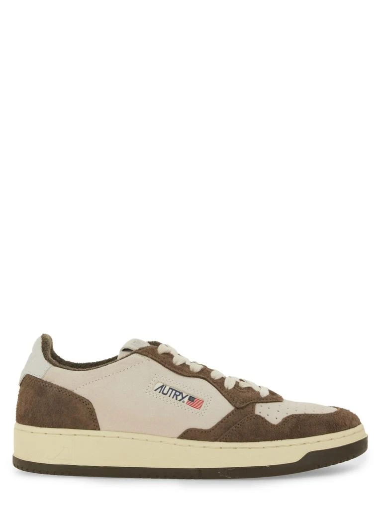Autry MEDALIST WHITE/BROWN SUEDE SNEAKERS 1