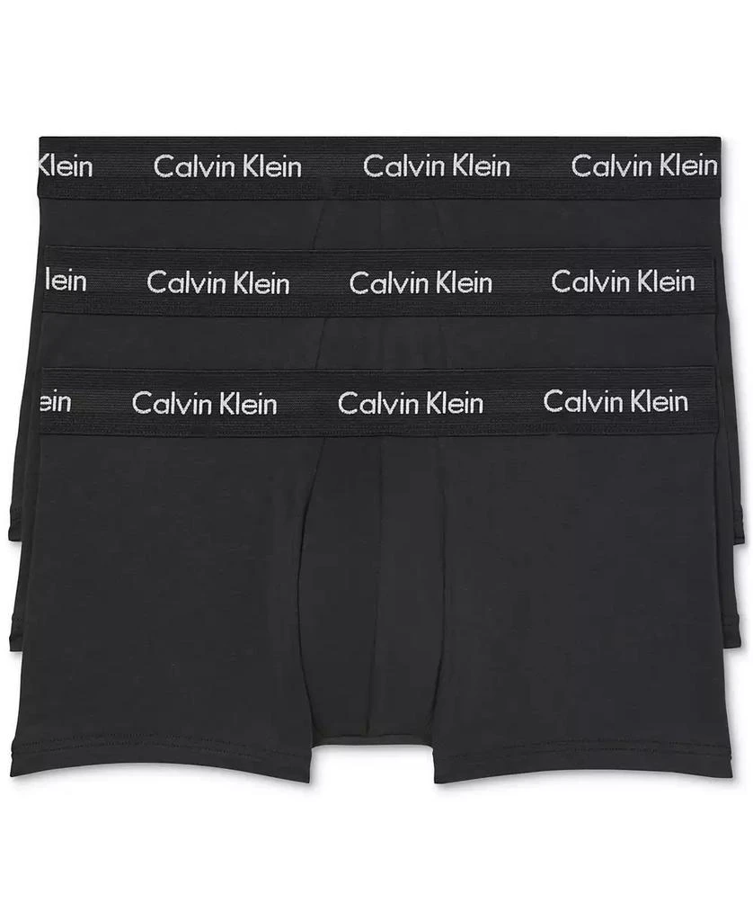 Calvin Klein Men's 3-Pack Cotton Stretch Low-Rise Trunk Underwear 1