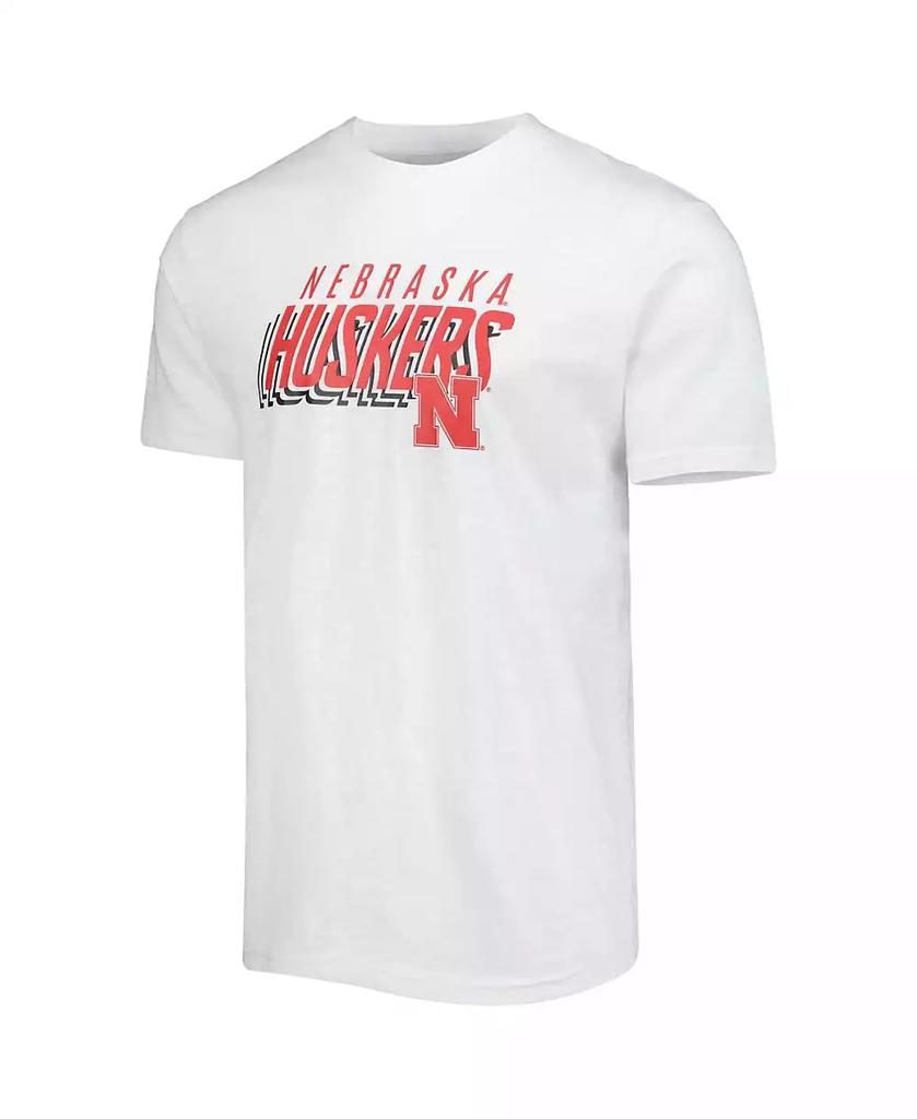 Concepts Sport Men's Charcoal, White Nebraska Huskers Downfield T-shirt and Shorts Set