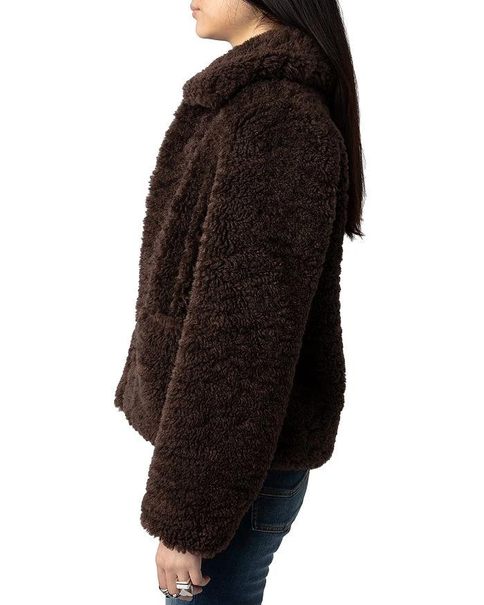 ZADIG & VOLTAIRE Fred Faux Fur Coat 4