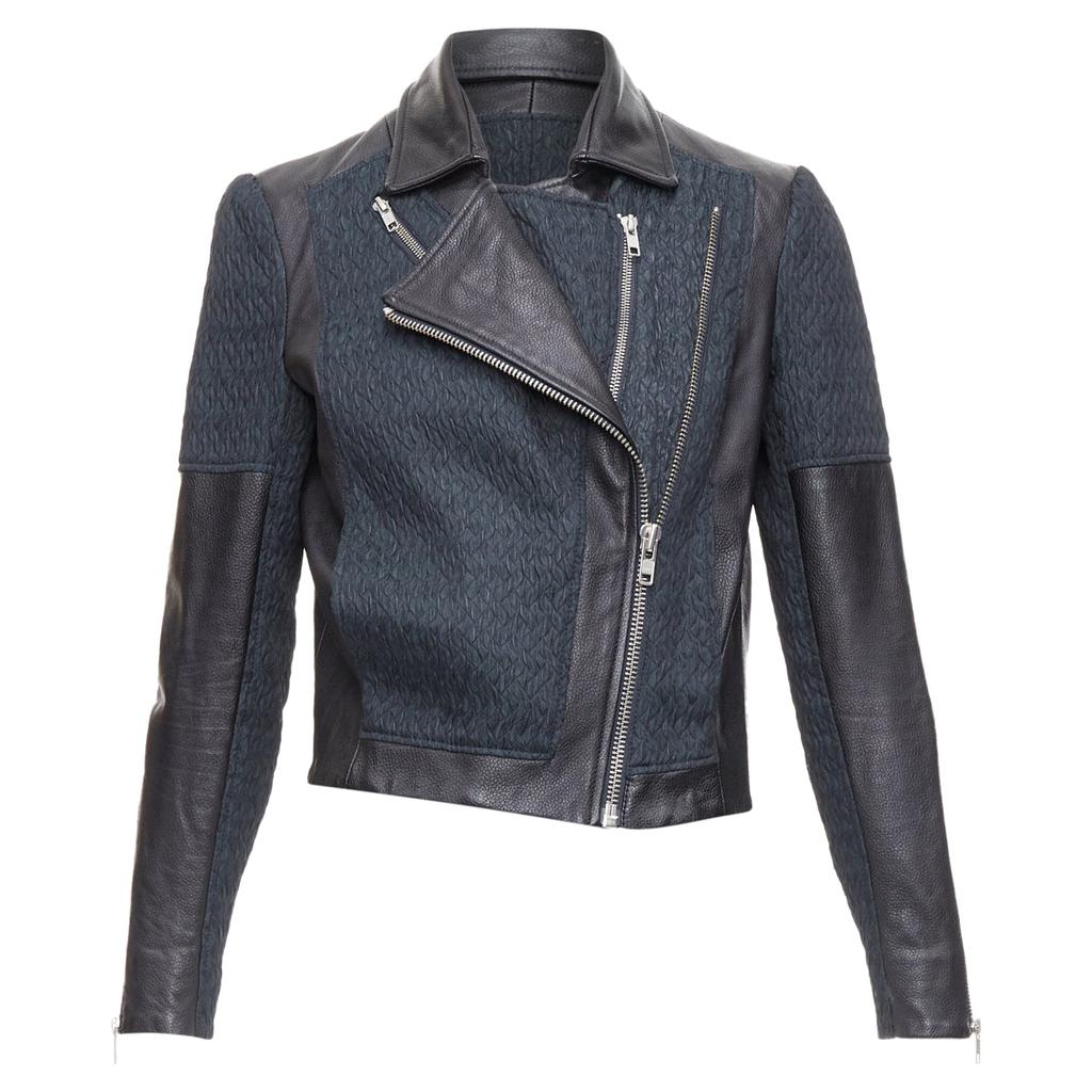 ジャケット・アウター HELMUT LANG drape Sheep Leather Jacket Shop sheep leather detail bias drape biker jacket on Sale at