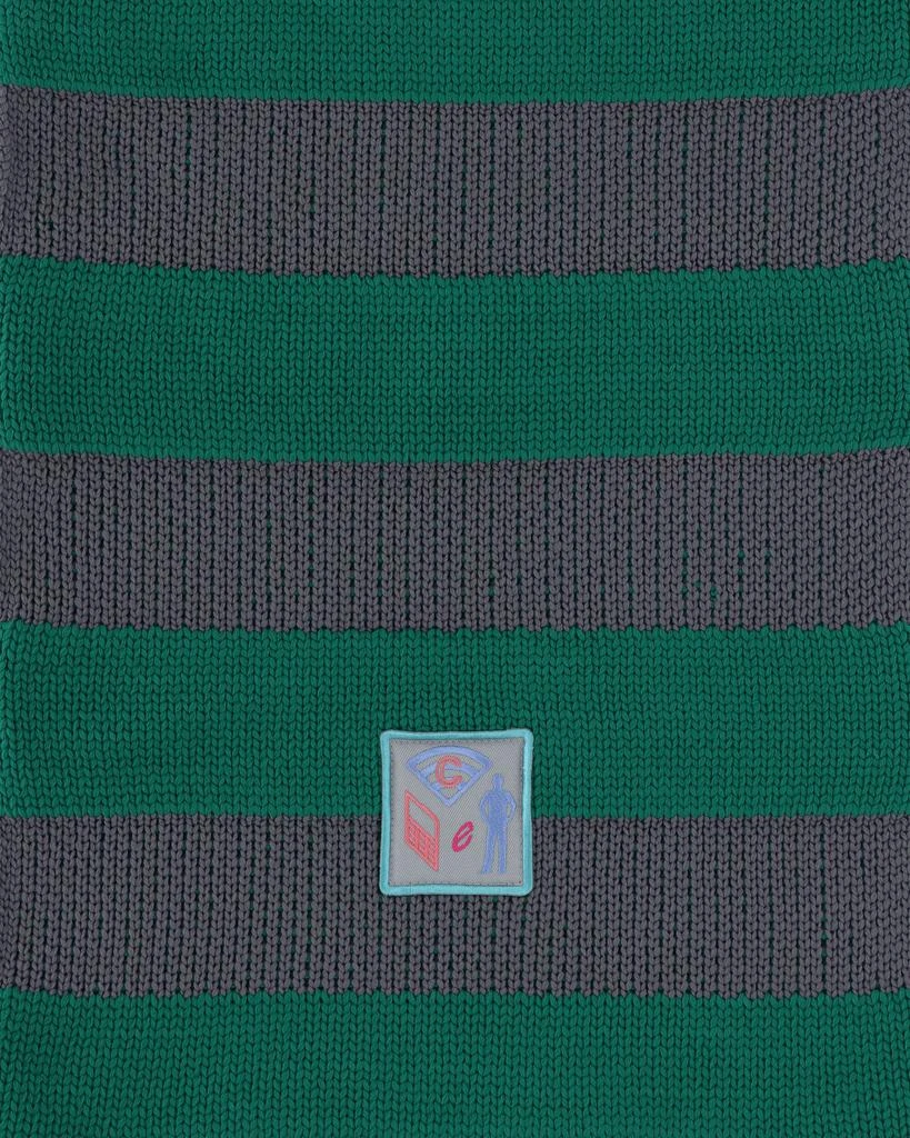 Cav Empt Poly Knit Stripe Scarf Green 5