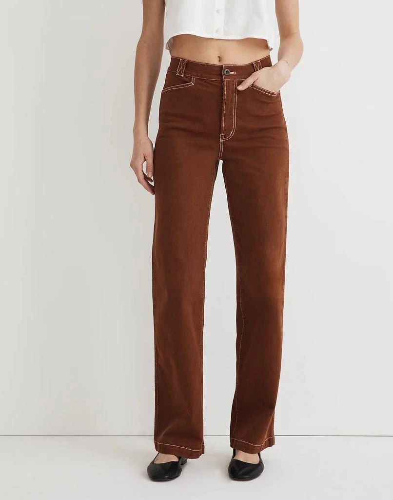 Madewell The Petite Emmett 2.0 Wide-Leg Pants: Garment-Dyed Edition 2