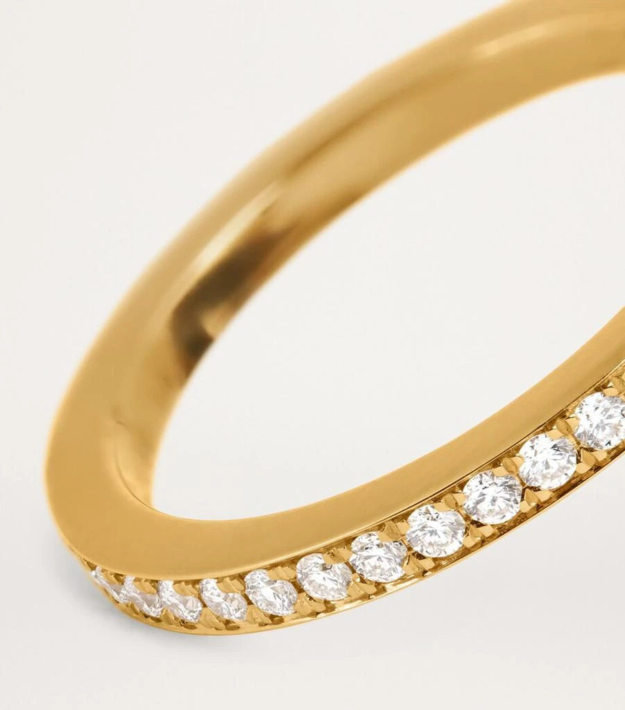 Azlee Yellow Gold and Diamond Eternity Ring 6