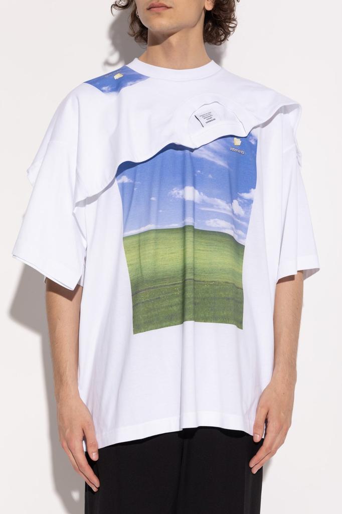 Vetements Layered Graphic-Print Crewneck T-Shirt – On Sale