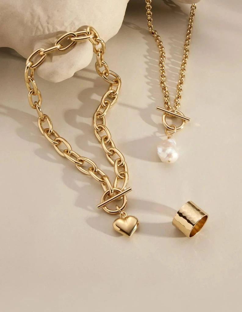 eklexic Eklexic - Women
s Micro Royal Toggle 
Xl Baroque Pearl Pendant Necklace 4