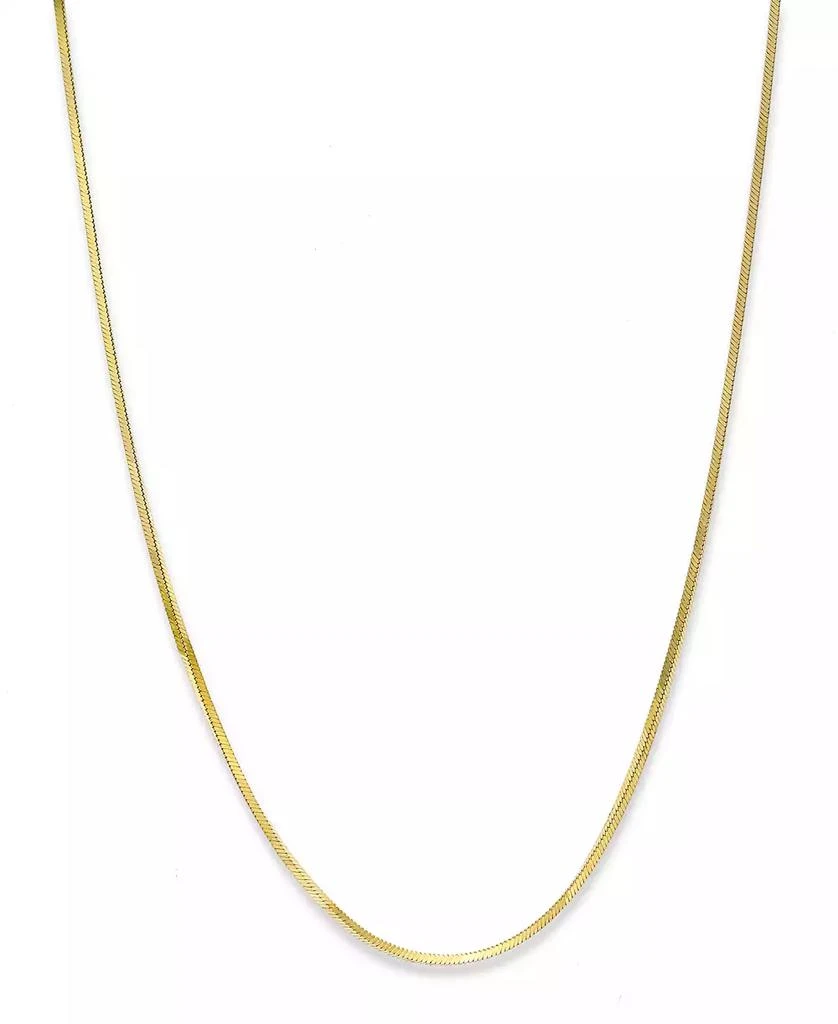 Giani Bernini Giani Bernini 18K Gold over Sterling Silver Necklace, 16" Thin Snake Chain Necklace 1