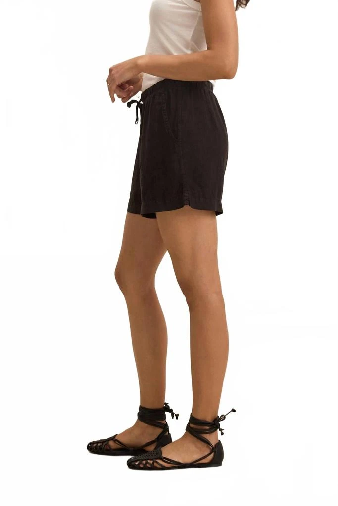 Velvet by Graham & Spencer Amber Linen Short In Black 2