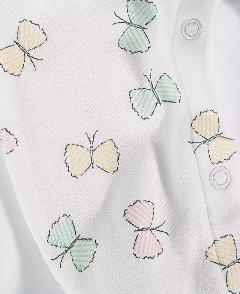 First Impressions Baby Girls Butterfly Footed Coverall and Headband, 2 Piece Set, Created for Macy's 3