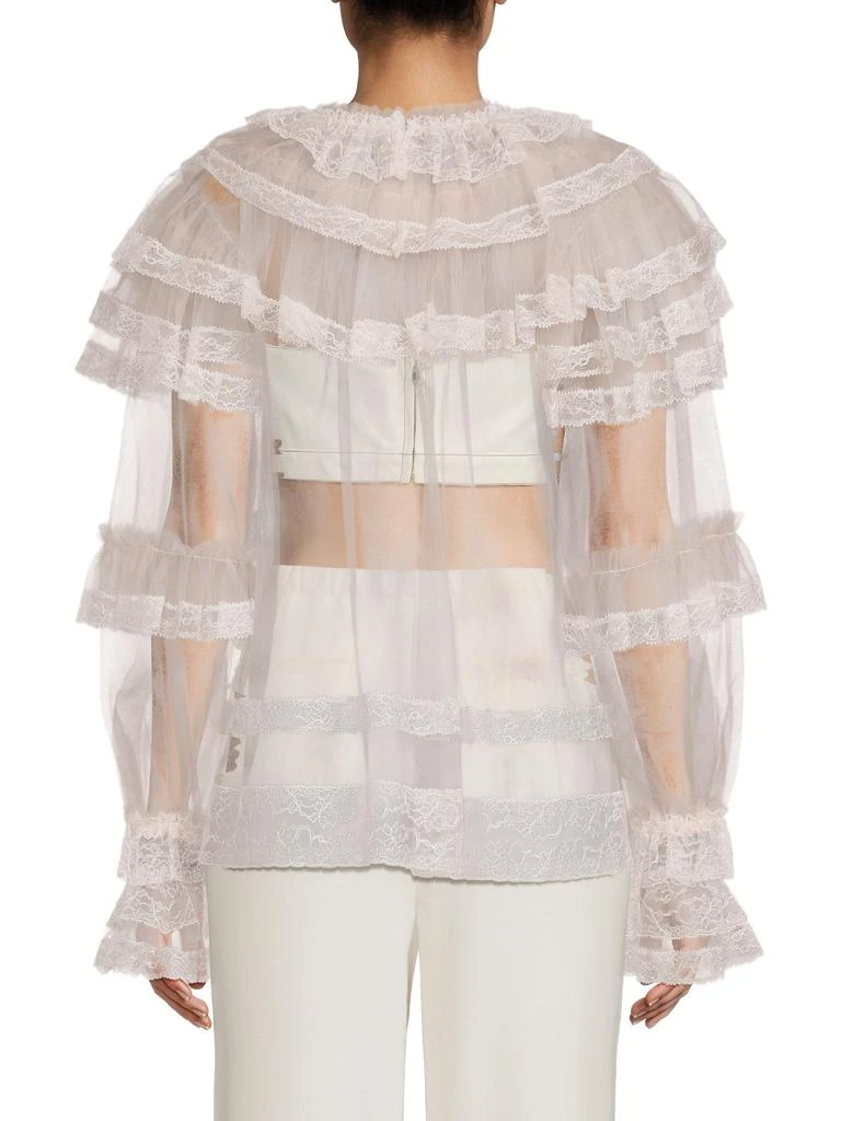 Dolce 
Gabbana ​Striped Ruffled Top 2