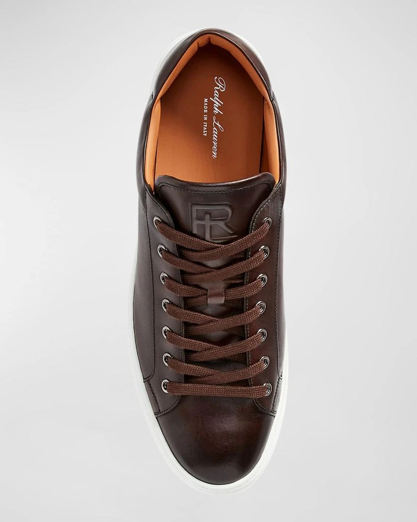 Ralph Lauren Men's Calfskin Low-Top Sneakers 4