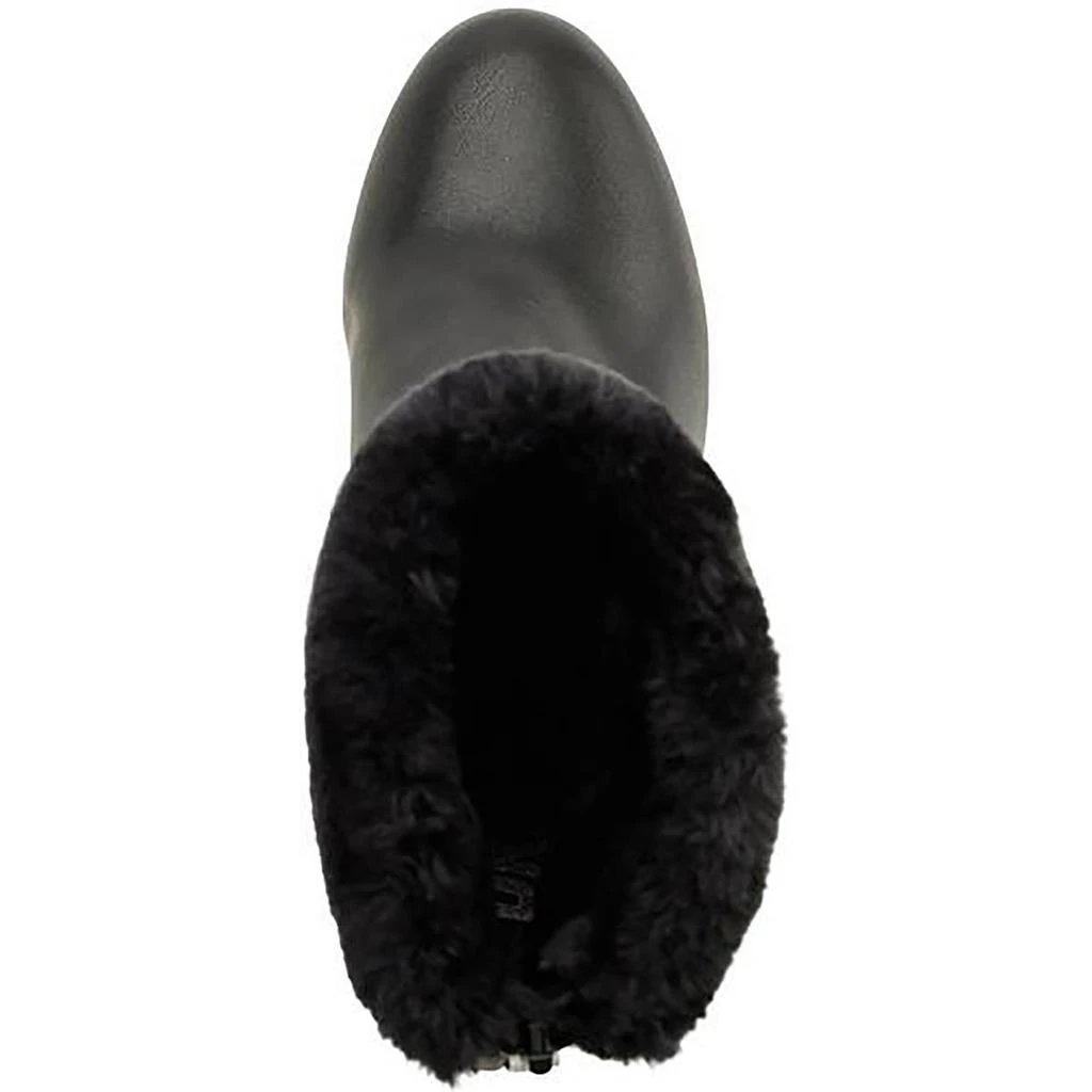 DKNY Nadra Womens Padded Insole Faux Fur Wedge Boots 2
