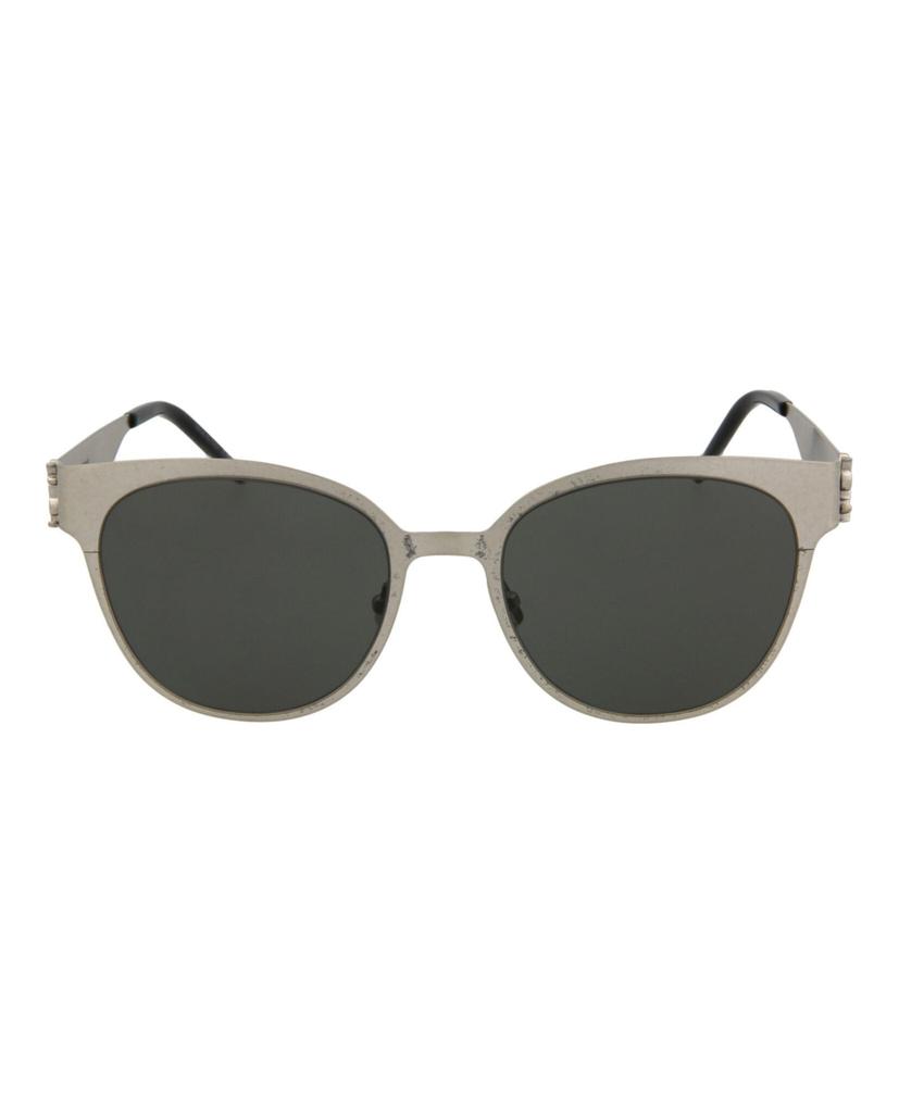 Yves Saint Laurent Round-Frame Metal Sunglasses