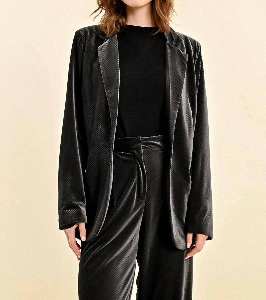 Molly Bracken Molly Bracken - Velvet Corduroy Blazer 1