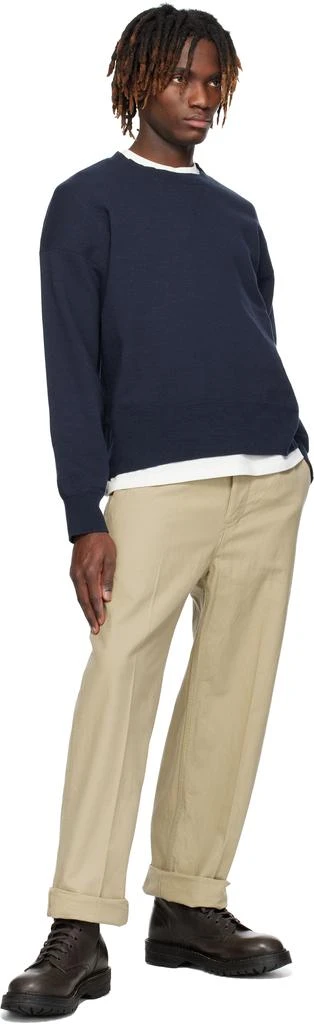 VisVim Beige Wide Chino Trousers 4