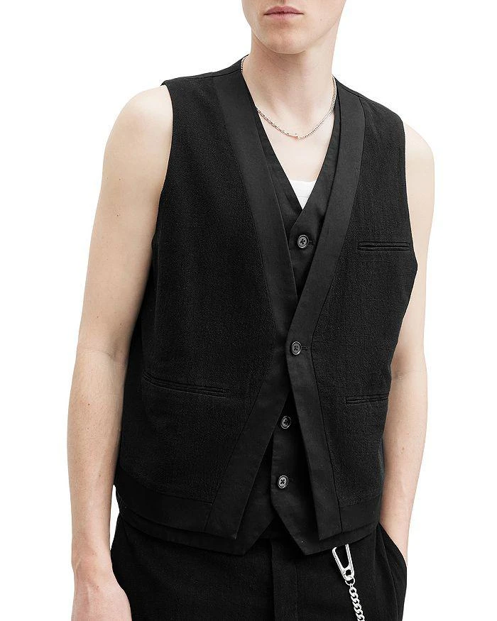 ALL SAINTS Heron Layered Vest 4